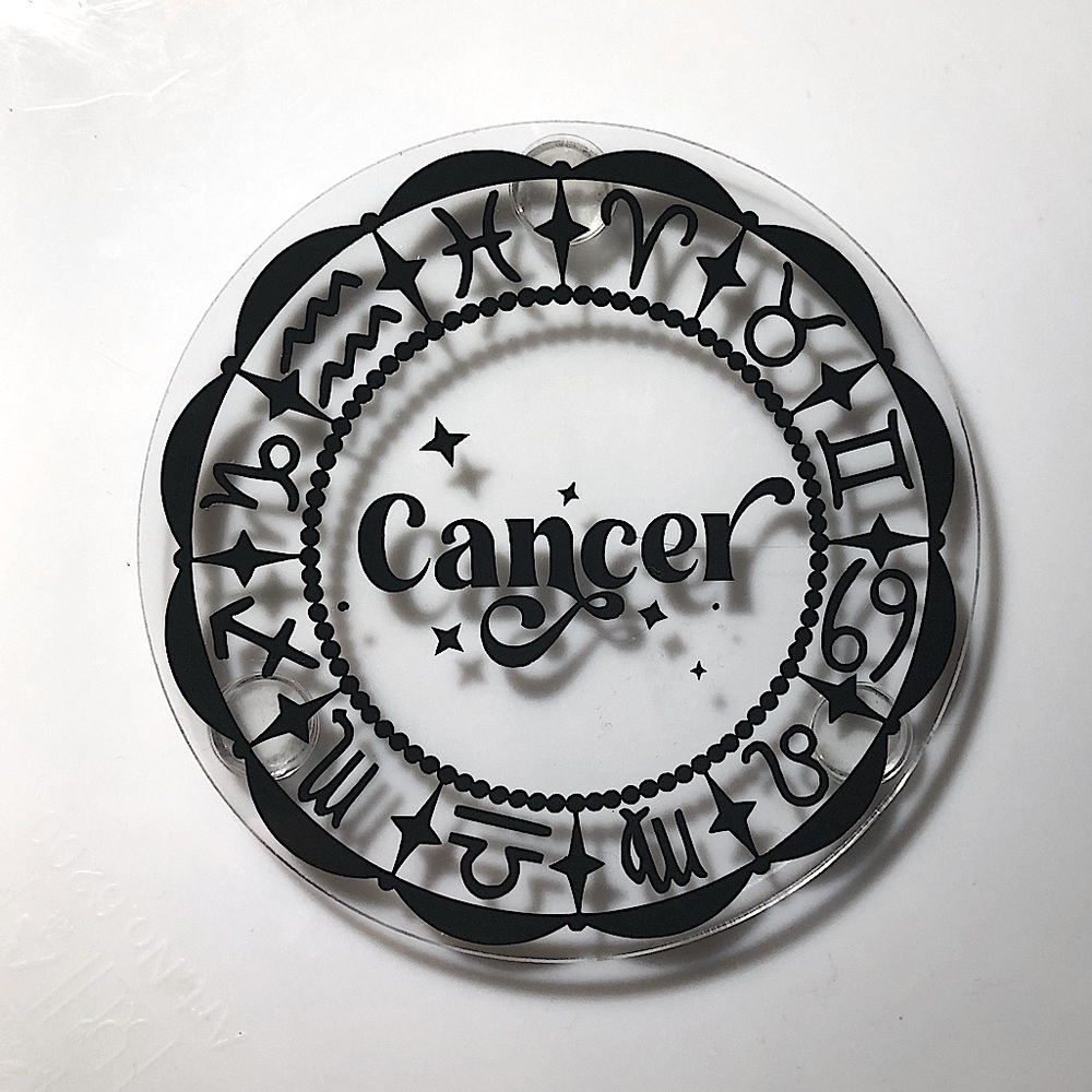 ✨Handmade✨ ♋️ Cancer Zodiac Coasters set of 4 - Picture 2 of 7